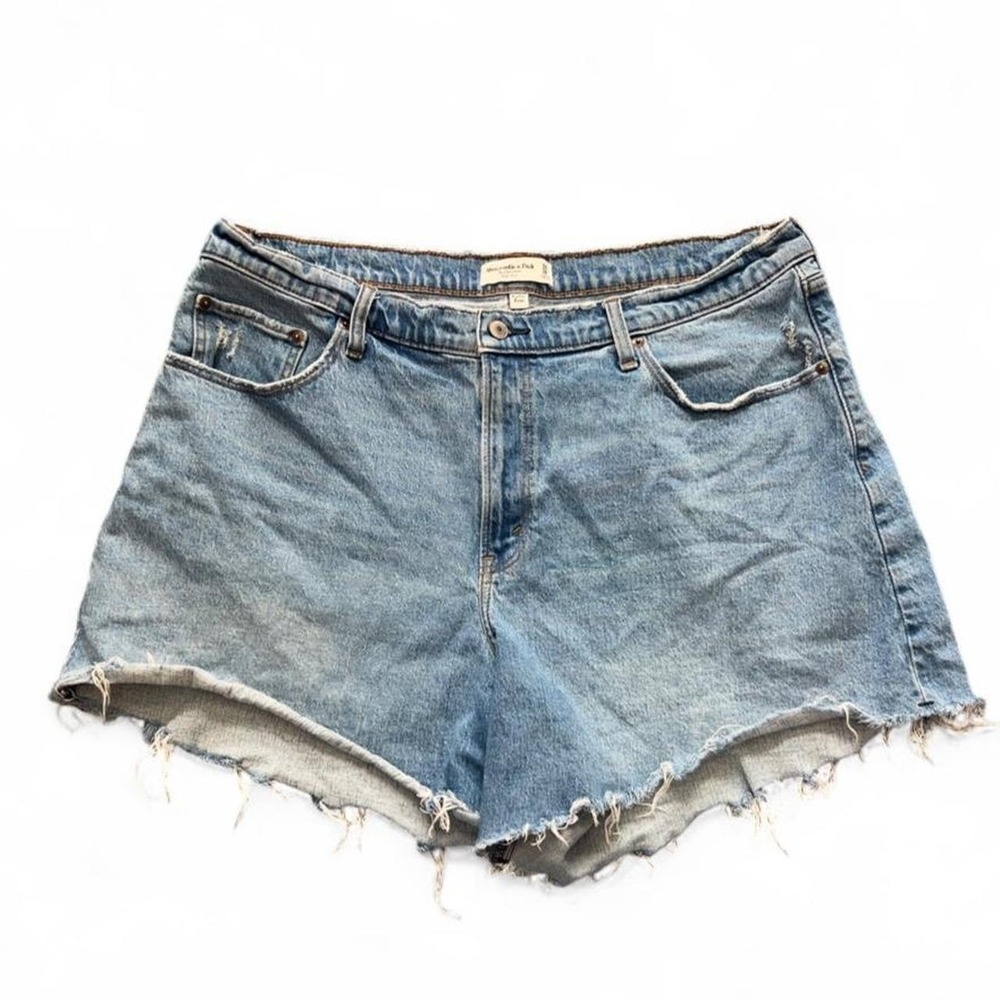Abercrombie & Fitch The Dad Short High Rise Denim Shorts Size 34/18